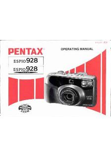 Pentax Espio 928 manual. Camera Instructions.